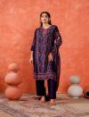 VASVI Women Floral Printed Regular Sequinned Muslin Kurta ,Trousers & With Dupatta