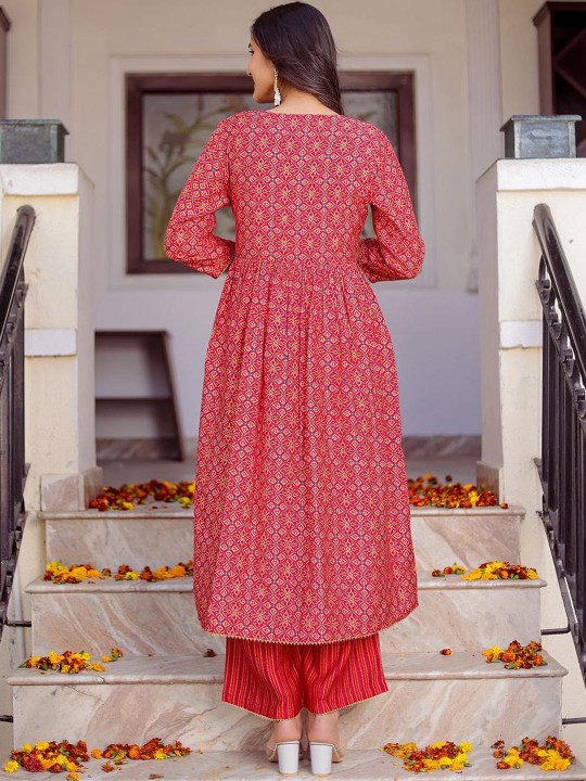 Modal Angrakha Gotta Patti Kurta, Trousers With Dupatta Hover