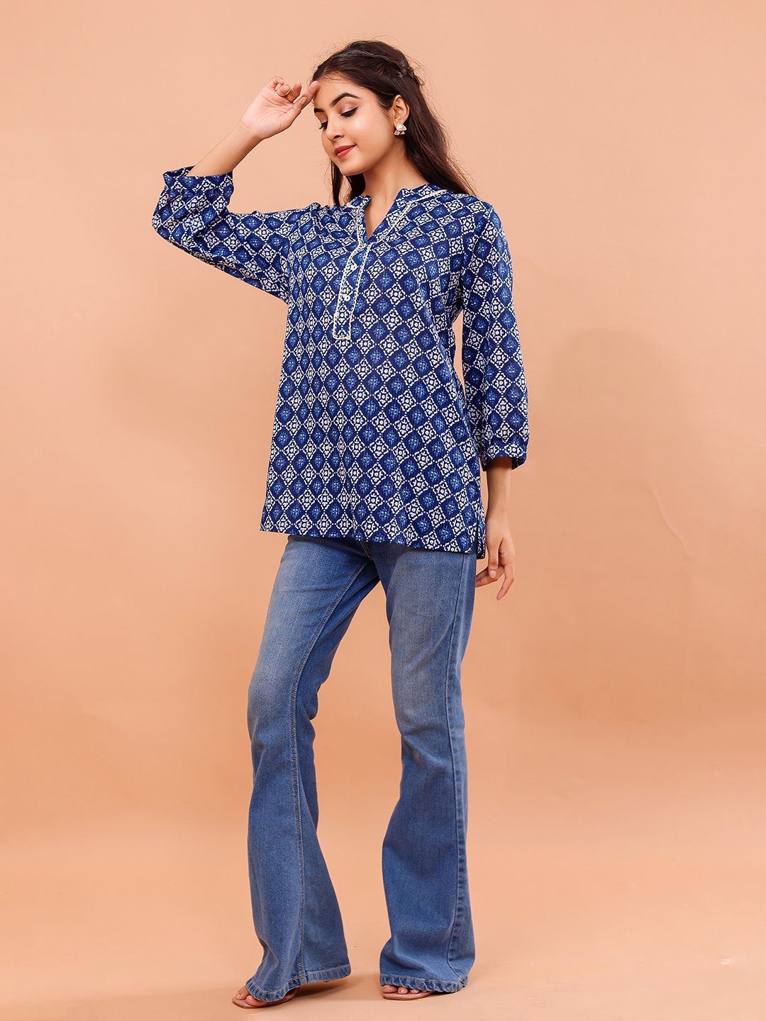 Cotton Printed Top Hover
