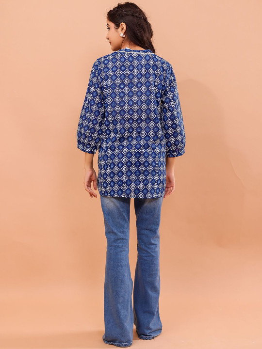 Cotton Printed Top Hover