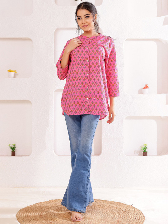Women's Cotton Printed Top