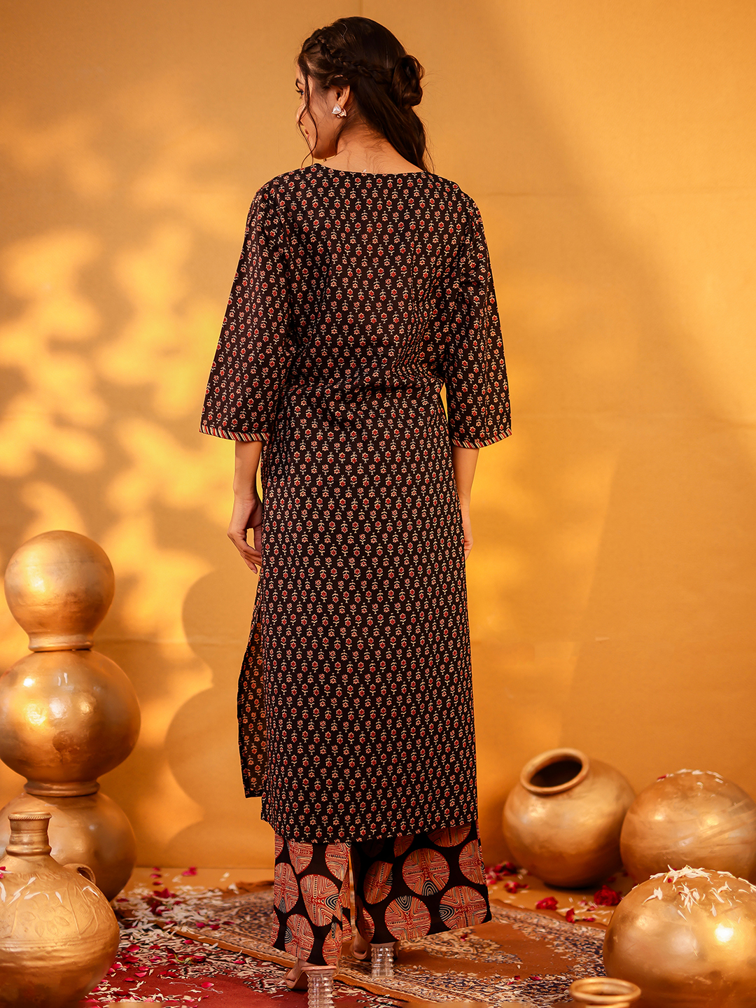 Cotton Printed Kurta Pant Set