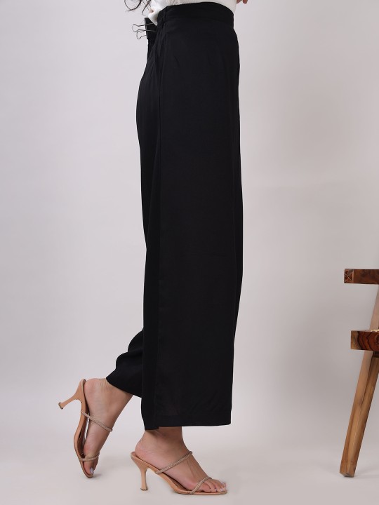 Rayon Solid Straight Ankle Length Palazzo Hover