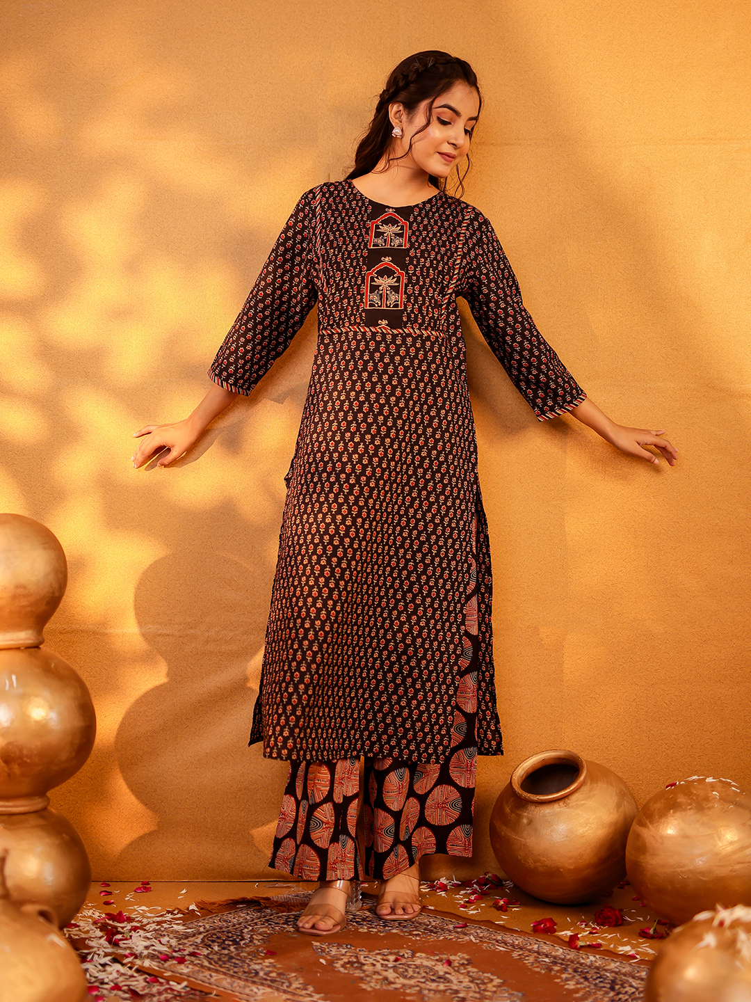 Cotton Printed Kurta Pant Set