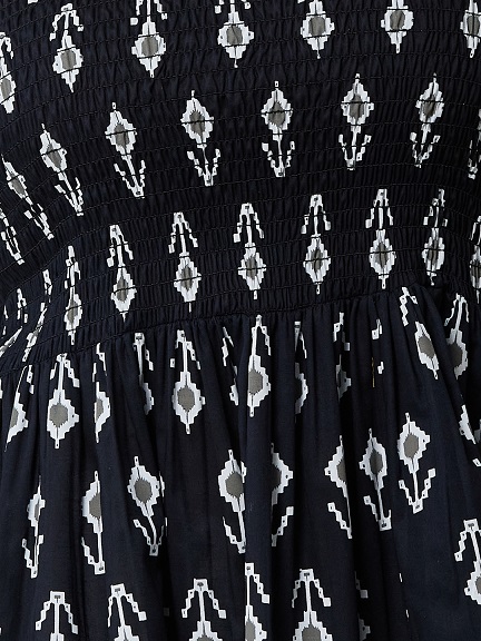 Vasvi Woman Cotton Printed Top, Black