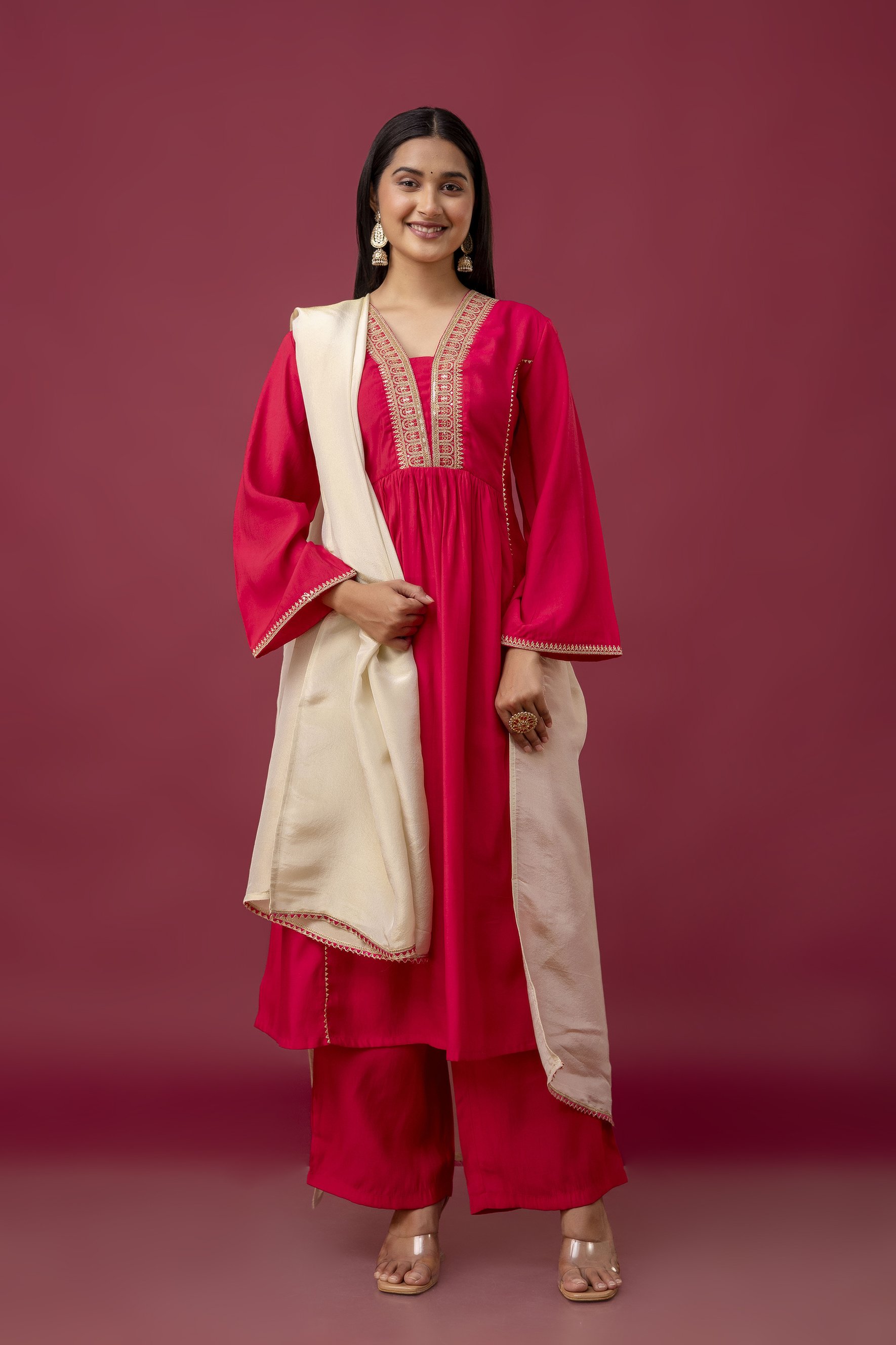 Women Kurta Pant With Dupatta Hover