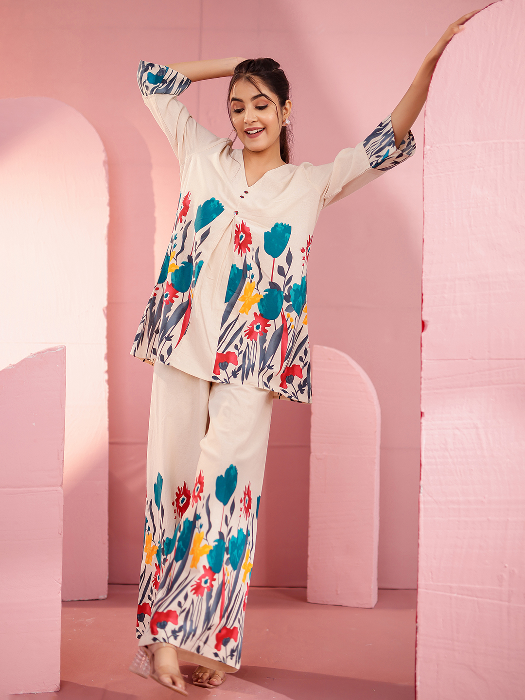 Cotton Flex Printed Co-ord Set