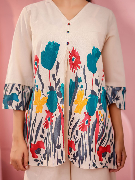 Cotton Flex Printed Co-ord Set