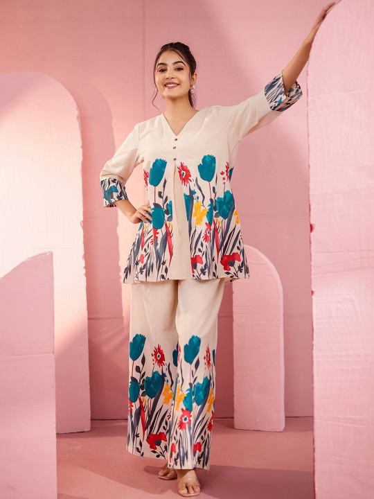 Cotton Flex Printed Co-ord Set
