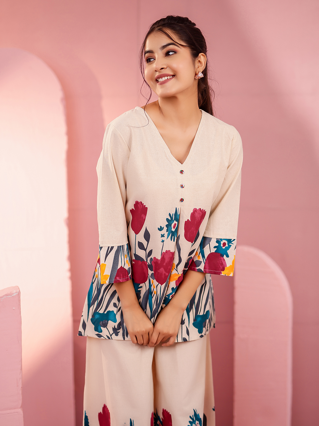 Cotton Flex Printed Co-ord Set