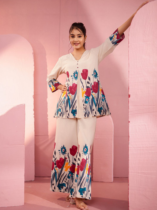 Cotton Flex Printed Co-ord Set