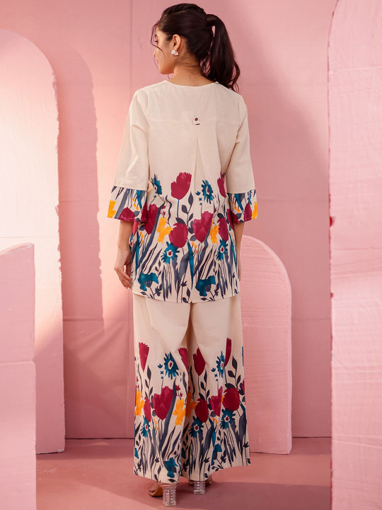 Cotton Flex Printed Co-ord Set Hover