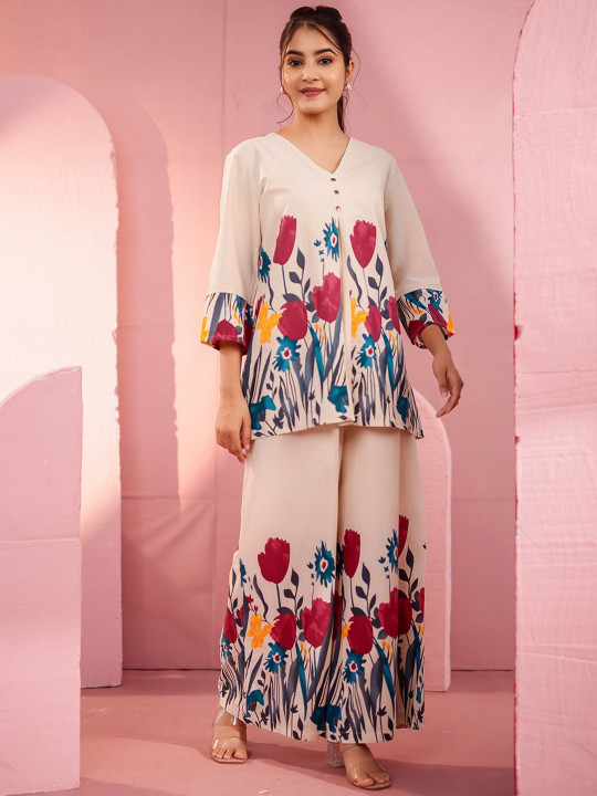 Cotton Flex Printed Co-ord Set