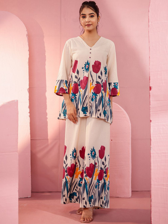 Cotton Flex Printed Co-ord Set