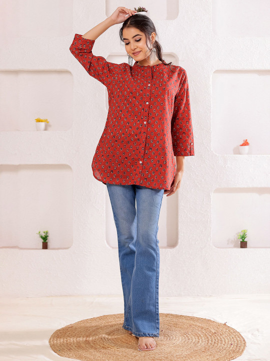 Women's Cotton Printed Top