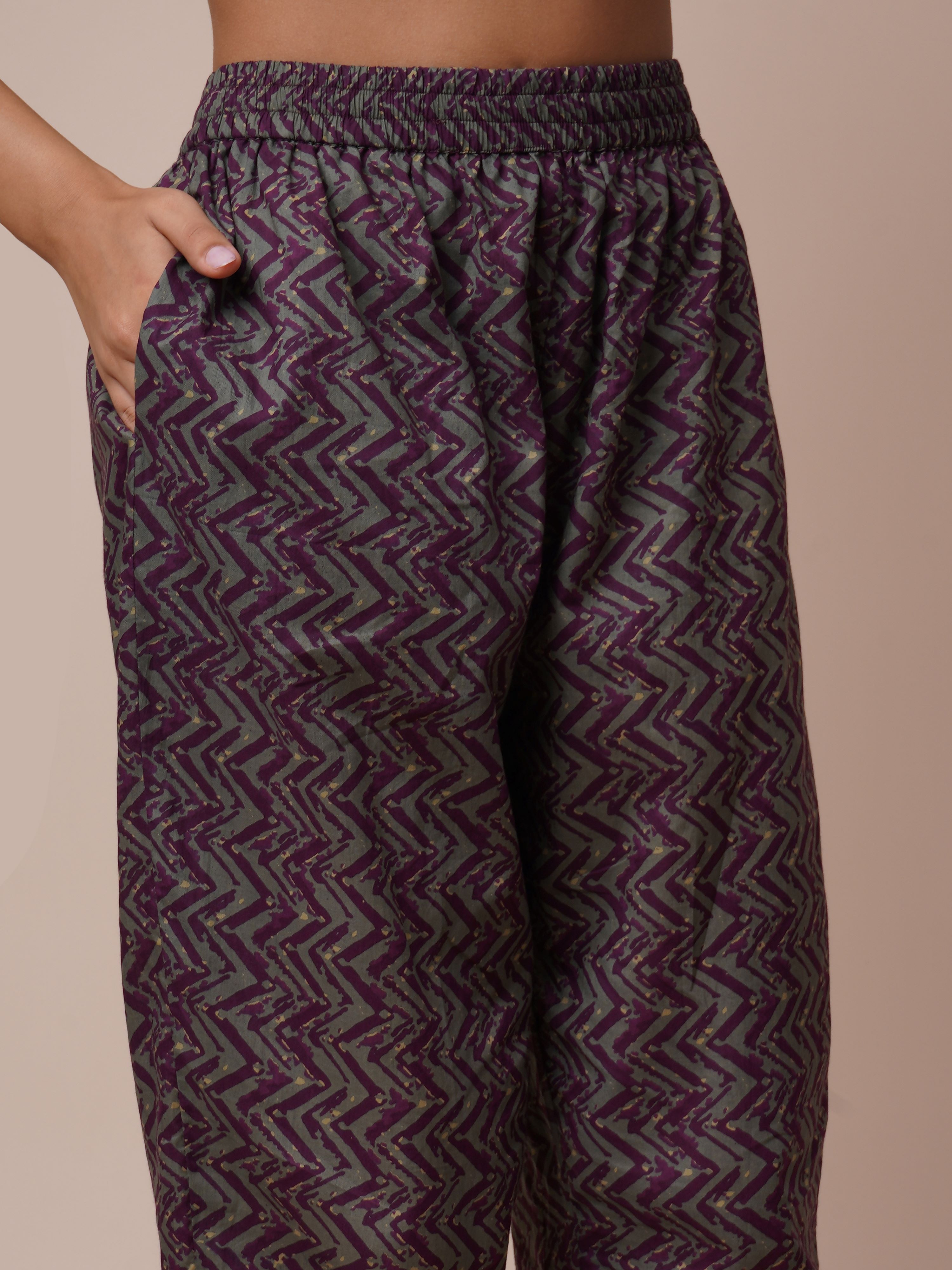 Cotton Floral Printed Handwork Straight Kurta, Pant With Dupatta Set