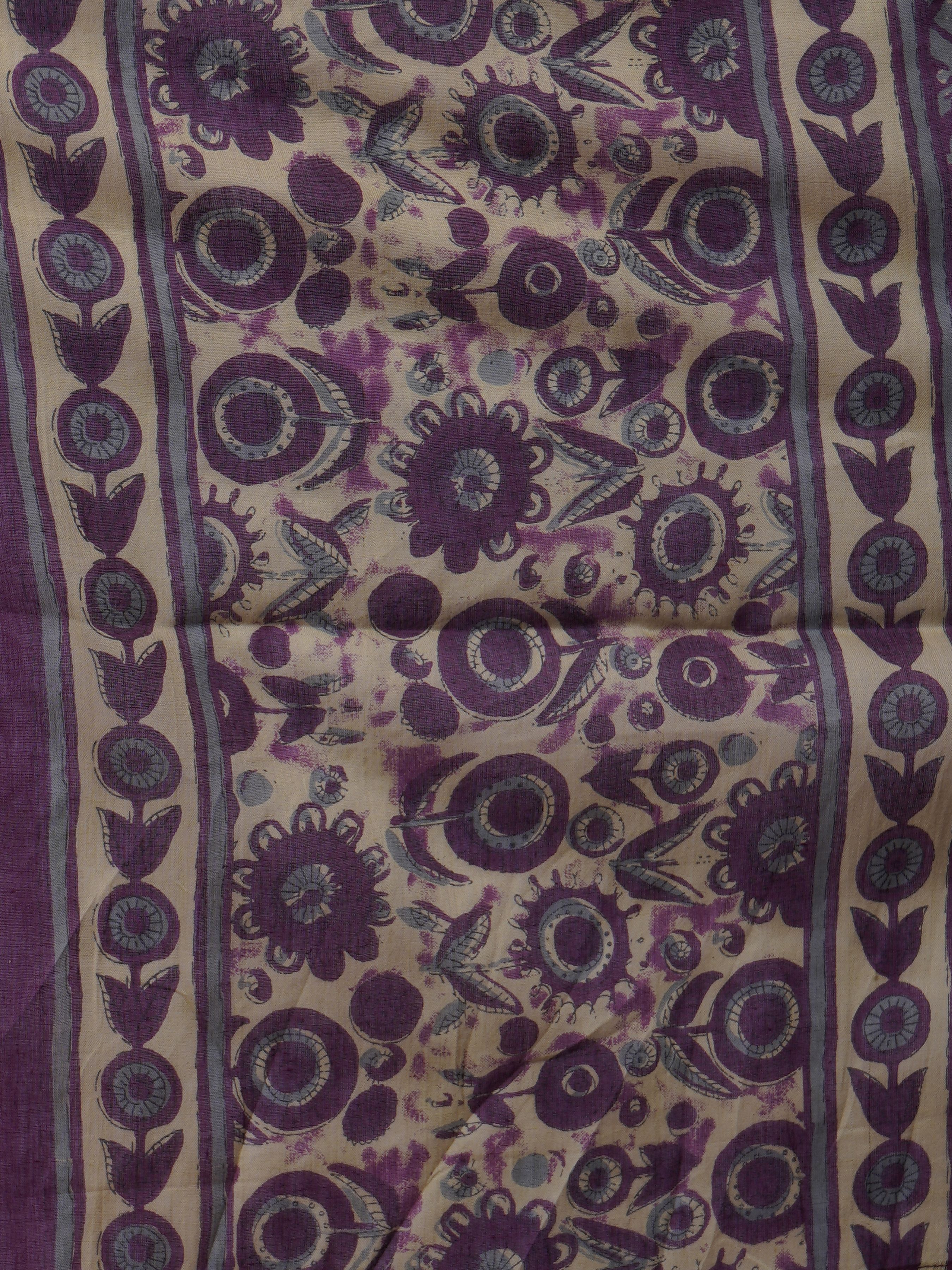 Cotton Floral Printed Handwork Straight Kurta, Pant With Dupatta Set Hover