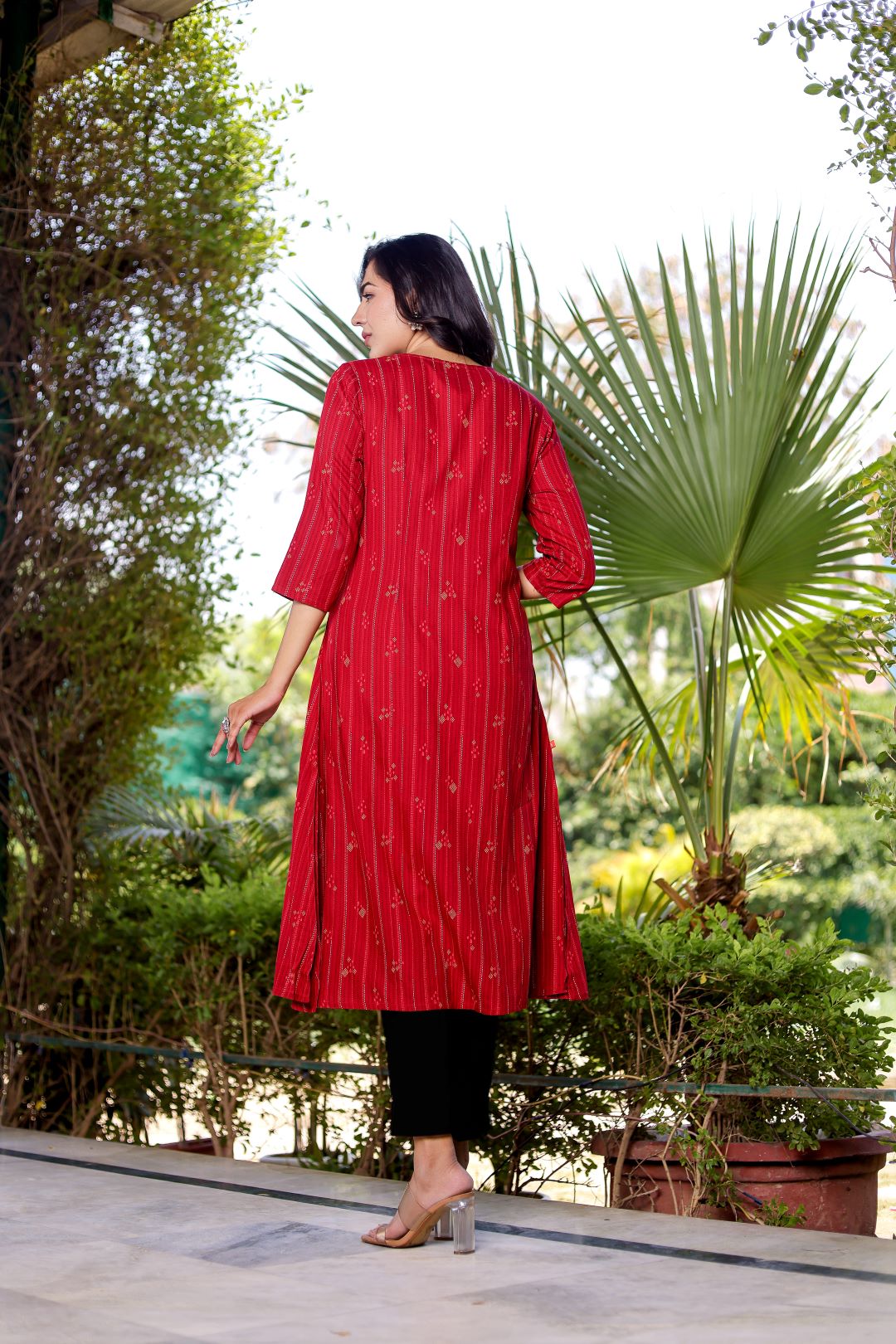 VASVI Women Rayon Printed A-line Kurta Hover
