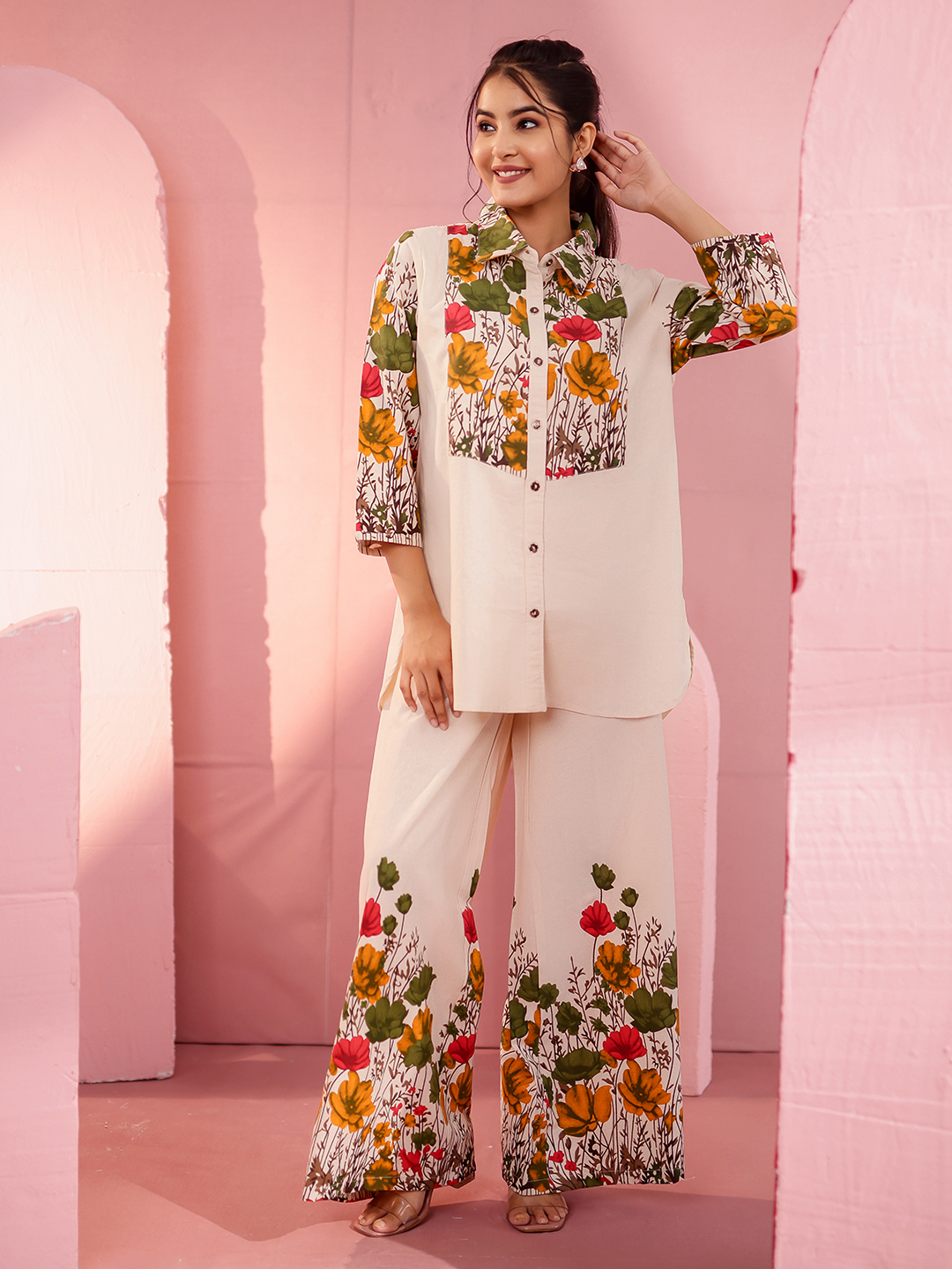 Cotton Flex Printed Co-ord Set Hover