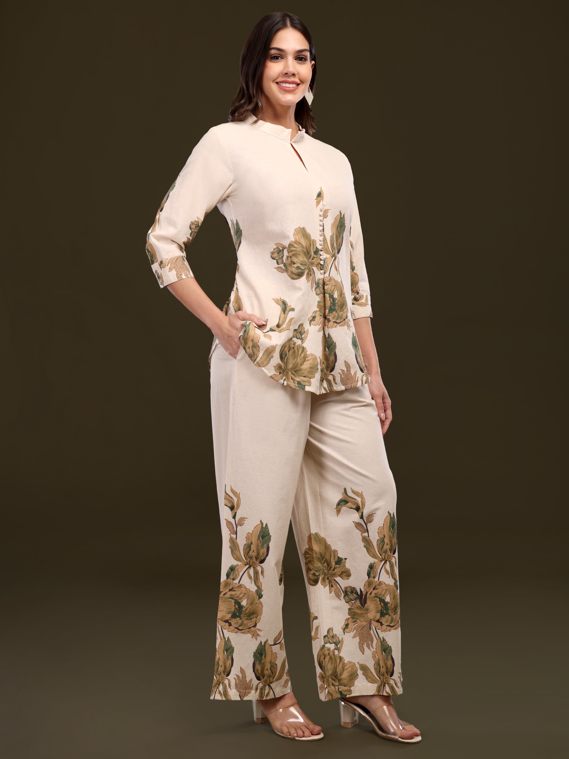 Cotton Flex Printed Co-ord Set Hover