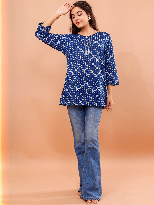 Women's Cotton Printed Top