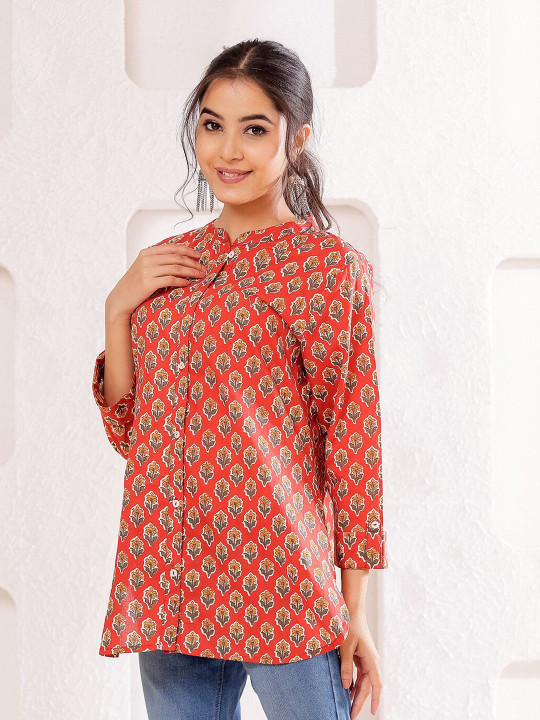 Women's Cotton Printed Top