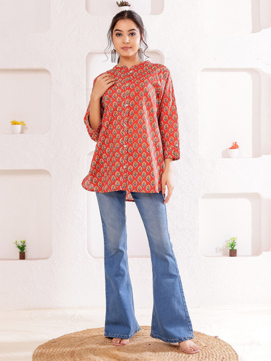 Women's Cotton Printed Top